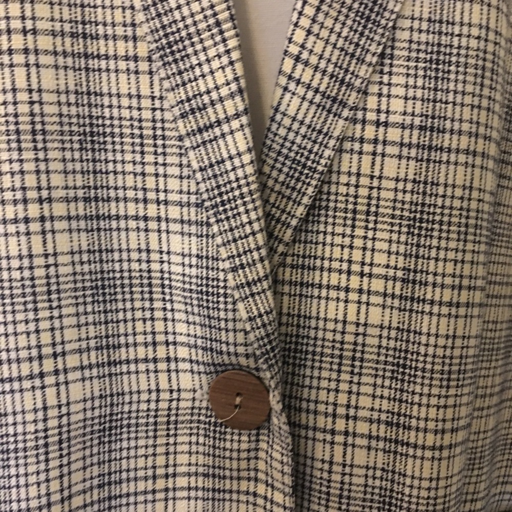 Vintage Alice Stuart Plaid Blazer Size M - Picture 3 of 11
